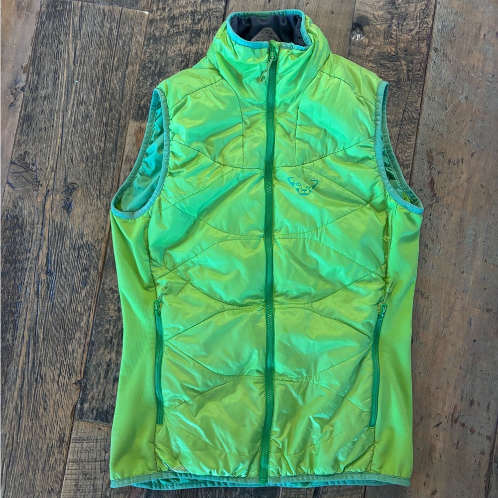 Green Dynafit micro Puffer Vest